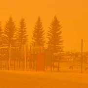 Deer park playground with orange overlay