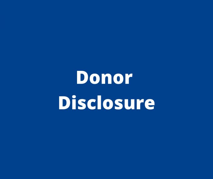 Donation Disclosure Donor Disclosure